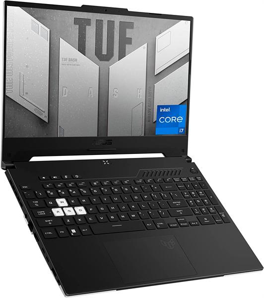 Ноутбук ASUS TUF Dash FX517ZR-HQ008 Core i7-12650H 512GB SSD 16GB 15.6" WQHD 2560X1440  NVIDIA RTX 3070 8192MB OFF BLACK /No OS/RU_EN_Keyboard