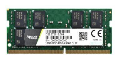 Оперативная память Apacer  DDR4   4GB  2666MHz SO-DIMM (PC4-21300) CL19 1.2V (Retail) 512x8 3 years (AS04GGB26CQTBGH/ES.04G2V.KNH)