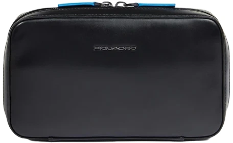 Чехол для кабелей и зарядки Piquadro Blue Square AC6895B2/N черный натур.кожа Чехол для кабелей и зарядки Piquadro Blue Square AC6895B2/N черный натур.кожа