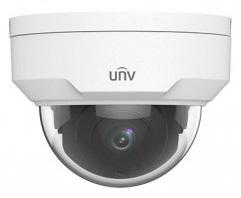 Камера Uniview Видеокамера IP купольная антивандальная, 1/2.8" 2 Мп КМОП @ 30 к/с, ИК-подсветка до 30м., 0.01 Лк @F2.0, объектив 2.8 мм, DWDR, 2D/3D DNR, Ultra 265, H.265, H.264, 2 потока, детекция движения,