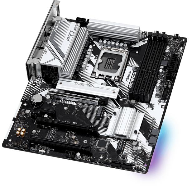 Материнская плата ASROCK B760 PRO RS/D4, LGA1700, B760, 4*DDR4, HDMI+DP, 4xSATA3 6.0 (RAID), M.2 Socket, 4xUSB 3.2, 2xUSB2.0, Type-C, ATX; 90-MXBKS0-A0UAYZ