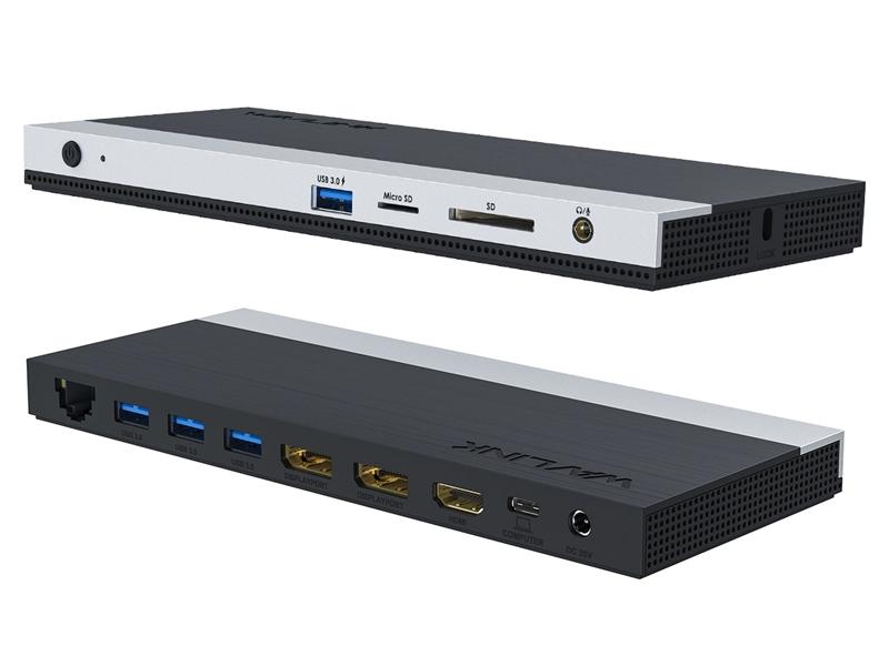 Док-станция Docking Station WAVLINK USB-C 4K Universal /85W PowerDelivery/2xUSB3.0/2xUSB2.0/1xUSB C/1xDP 4K 30HZ/1xHDMI 4K 30HZ/1xVGA/1xGigabit LAN/1xAudio In/Out/1xSD/Micro SD CardReader