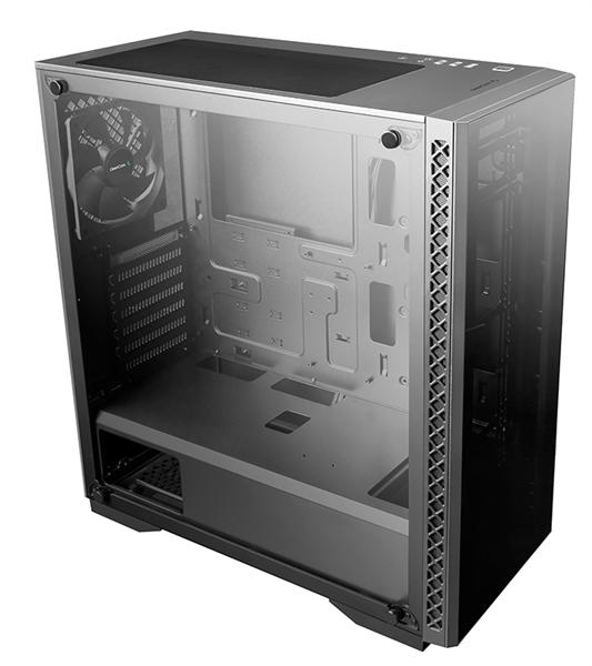 Корпус Deepcool MATREXX 50 ADD-RGB 3F без БП, боковое окно (закаленное стекло), 3xRGB LED 120мм вентилятора спереди, черный, ATX