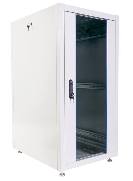  Шкаф телекоммуникационный напольный ЭКОНОМ 24U (600  800) дверь стекло, дверь металл