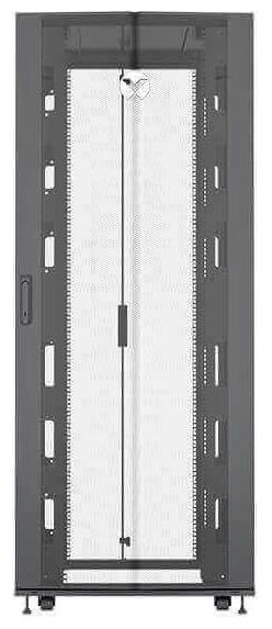 Коммуникационный шкаф Vertiv Rack 42U 1998mm H x 800mmW x 1215mm D with 77% Perforated Locking Front Door, 77% Perforated Split Locking Rear Doors, Color RAL 7021 Black gray