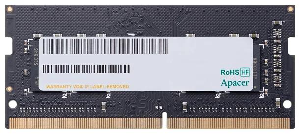 Оперативная память Apacer  DDR4   8GB  3200MHz SO-DIMM (PC4-25600) CL22 1.2V (Retail) 1024*8  3 years (AS08GGB32CSYBGH/ES.08G21.GSH)