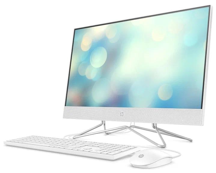 Моноблок HP 24-df1059ny Touch 23.8" FHD(1920x1080) Core i5-1135G7, 4GB DDR4 3200 (1x4GB), HDD 1Tb, Intel Internal Graphics, noDVD, kbd(eng)&mouse wired, HD Webcam, Snow White,FreeDOS, 1Y Wty