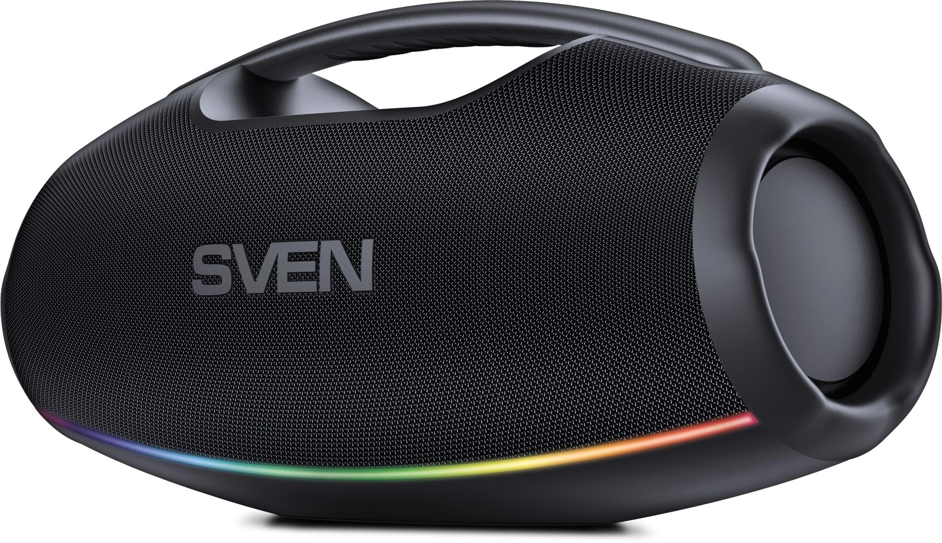 SVEN PS-990, черный, акустическая система 2.0, мощность 2x90 Вт (RMS), IPx7, TWS, Bluetooth, USB, встроенный аккумулятор SVEN PS-990, черный, акустическая система 2.0, мощность 2x90 Вт (RMS), IPx7, TWS, Bluetooth, USB, встроенный аккумулятор