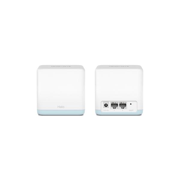 Домашний роутер MERCUSYS AC1200 Домашняя Mesh Wi-Fi система, до 300 Мбит/с на 2,4 ГГц + до 867 Мбит/с на 5 ГГц,2 встр. ант., 2x10/100 Мбит/с, 2 шт.