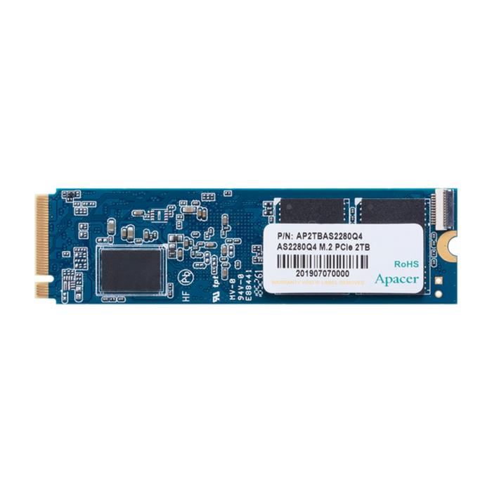 Твердотельный накопитель Apacer SSD AS2280Q4U 1TB M.2 2280 PCIe Gen4x4, R7300/W6000 Mb/s, 3D NAND, MTBF 1.6M, NVMe, 750TBW, Retail, 5 years (AP1TBAS2280Q4U-1)