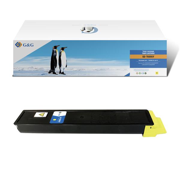 Тонер-картридж G&G toner cartridge for Kyocera FS-C8020MFP/8025MFP/8520MFP/8525MFP yellow 6 000 pages with chip TK-895Y 1T02K0ANL0