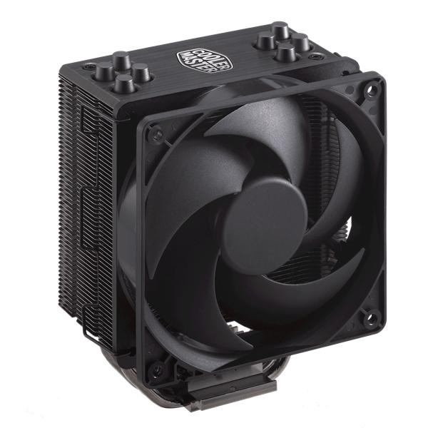 Кулер для процессора Cooler Master Hyper 212 Black Edition (150W, 4-pin, 158.8mm, tower, Al/Cu, fans: 1x120mm/42CFM/26dBA/2000rpm, 2066/2011-v3/2011/1700/1366/1200/115x/AM4/ AM3+/AM3/AM2+/AM2/FM2+/FM2/FM1)