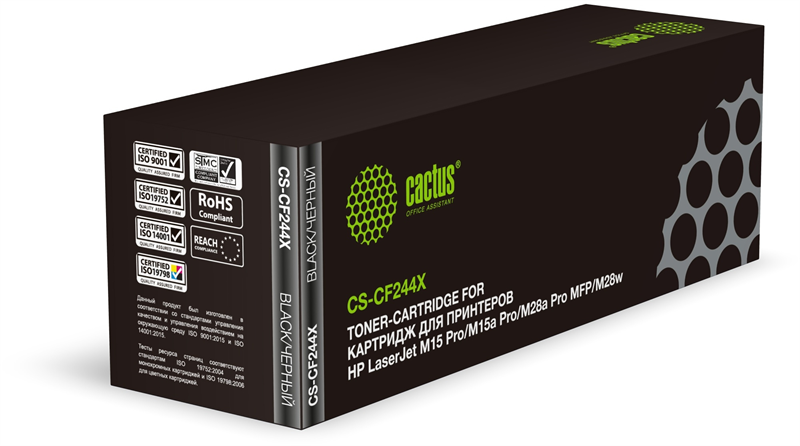 Картридж лазерный Cactus CS-CF244X CF244X черный (2000стр.) для HP LJ M15 Pro/M15a Pro/M28a Pro MFP/M28w Pro MFP Картридж лазерный Cactus CS-CF244X CF244X черный (2000стр.) для HP LJ M15 Pro/M15a Pro/M28a Pro MFP/M28w Pro MFP