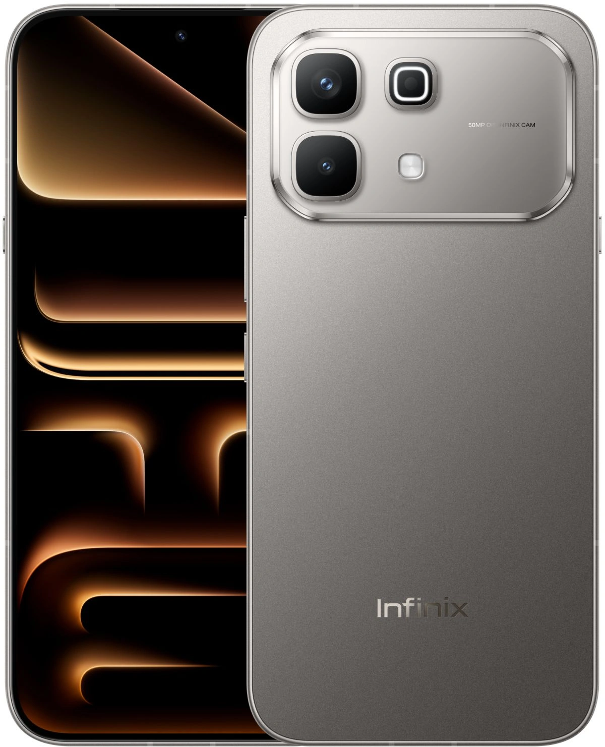 Смартфон Infinix X6879 Note 60 256Gb 8Gb титан моноблок 3G 4G 2Sim 6.78" 1280x2644 Android 16 50Mpix 802.11 a/b/g/n/ac NFC GPS GSM900/1800 GSM1900 Protect FM