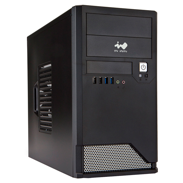 корпус Mini Tower InWin EMR048 Black __________ U2.0*2+U3.0*2+A(HD) mATX (без блока питания)