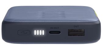  InfinityLab Power Bank InstantGo 10000 Wireless Qi, 30W, 1xUSB-C, 1xUSB-A, 0.250 кг, цвет синий