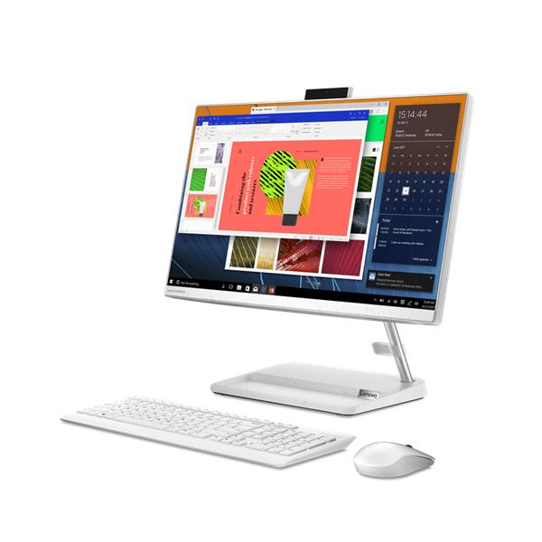 Моноблок Lenovo IdeaCentre 3 22ITL6 All-In-One 21,5" Pentium Gold 7505, 4GB DDR4 3200 SODIMM, 256GB SSD M.2, Intel UHD, WiFi, BT, USB KB&Mouse, Win11 Home, White, 1Y