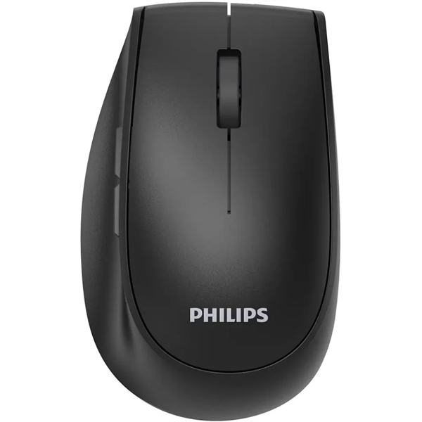 Аксессуары Philips Беспроводная Мышь SPK7627, 2,4 GHz, Bluetooth 3.0/5.0, 5 кноп., 1600dpi, Аккамулятор, Чёрный