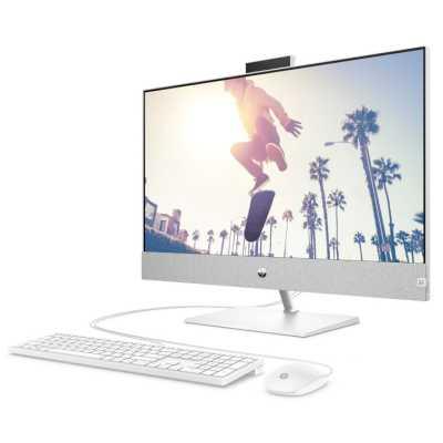 Моноблок HP Pavilion I 27-ca1047ci NT 27" FHD(1920x1080) Core i5-12400T, 8GB DDR4 3200 (2x4GB), SSD 512Gb, Intel Internal graphics, no DVD, kbd&mouse wired, 5MP Webcam, White,FreeDOS, 1Y Wty