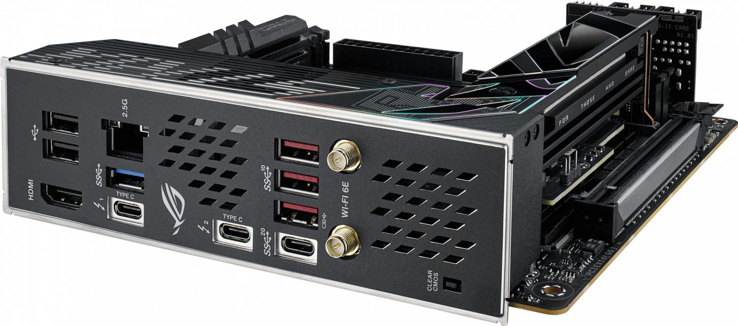Материнская плата ASUS ROG STRIX Z790-I GAMING WIFI, LGA1700, Z790, 2*DDR5, HDMI, 2xSATA3 + RAID, M2, Audio, Gb LAN, USB 3.2, USB 2.0,mITX; 90MB1CM0-M0EAY0