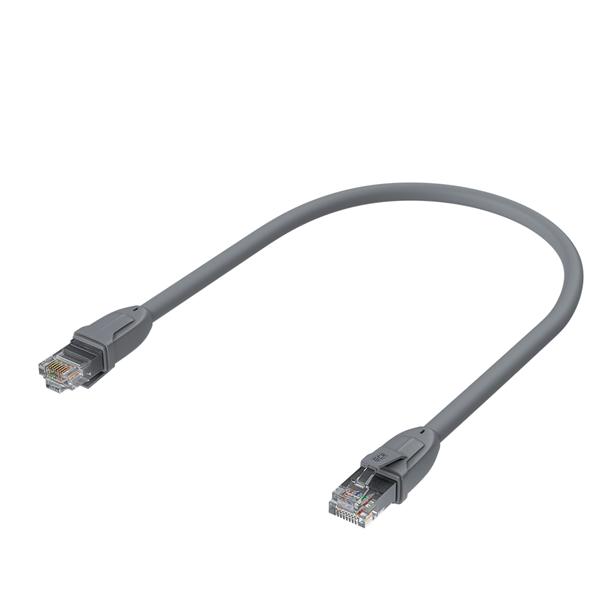  GCR Патч-корд  1.5m, кат.6, прямой, UTP, серый, 24 AWG, литой, ethernet high speed, RJ45, T568B (LNC610)