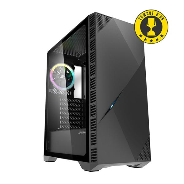 Корпус ZALMAN Z3 ICEBERG, ATX, BLACK, WINDOW, 5x3.5", 1x2.5", 2xUSB2.0, 1xUSB3.0, FRONT 1x120mm ARGB, REAR 1x120mm ARGB (существенное повреждение коробки)