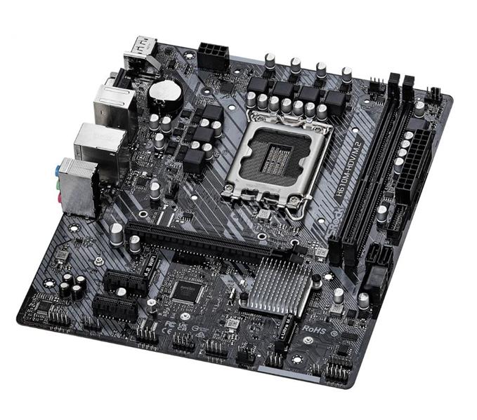 Материнская плата ASROCK H610M-HDV/M.2, LGA1700, H610, 2*DDR4, DP+D-Sub+HDMI, 4xSATA3 6.0, M.2 Socket, 2xUSB 3.2, 2xUSB 2.0, mATX; 90-MXBH60-A0UAYZ