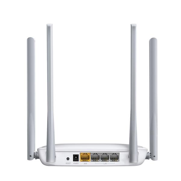  MERCUSYS N300 Wi-Fi роутер, до 300 Мбит/с на 2,4 ГГц,4 фиксированные внешние антенны, 3 порта LAN 10/100 Мбит/с, 1 порт WAN 10/100 Мбит/с