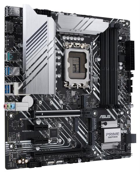 Материнская плата ASUS PRIME Z690M-PLUS D4, LGA1700, Z690, 4*DDR4, HDMI+DVI+DP, CrossFireX, SATA3 + RAID, Audio, Gb LAN, USB 3.2*8, USB 2.0*6, COM*1 header (w/o cable), mATX ; 90MB18Q0-M0EAY0