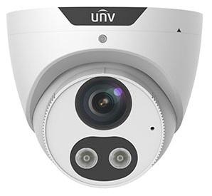 Камера Uniview Видеокамера IP купольная, 1/2.7" 4 Мп КМОП @ 30 к/с, ИК-подсветка и тревожная подсветка видимого спектра до 30м., LightHunter 0.003 Лк @F1.6, объектив 2.8 мм, WDR, 2D/3D DNR, Ultra 265, H.265,