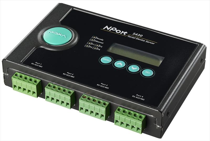  NPort 5430I 4 Port RS-422/485 device server, isolation 2KV, без адаптера питания