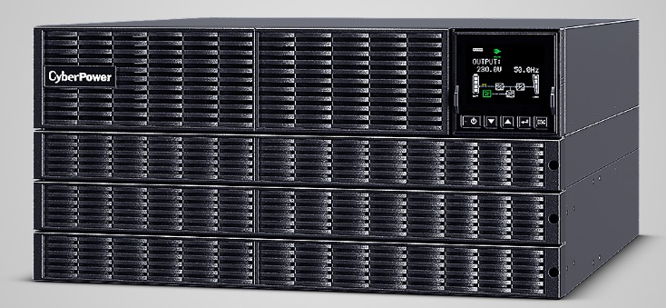 Источник бесперебойного питания CyberPower OLS6KERT5U Online 6000VA/6000W USB/RS-232/Dry/EPO/SNMP/CloudCard/(4 IEC С13, 4 IEC C19, terminal block)/bat.detect./МВ NEW