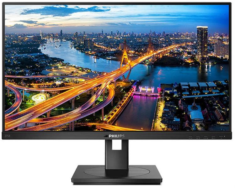 Монитор 27" Philips 275B1 2560x1440 75Гц  IPS W-LED 16:9 4ms DVI HDMI DP 1xUSB-B/3xUSB 3.2 50M:1 1000:1 178/178 300cd HAS Pivot Tilt Swivel Speakers PowerSensor Black (A)