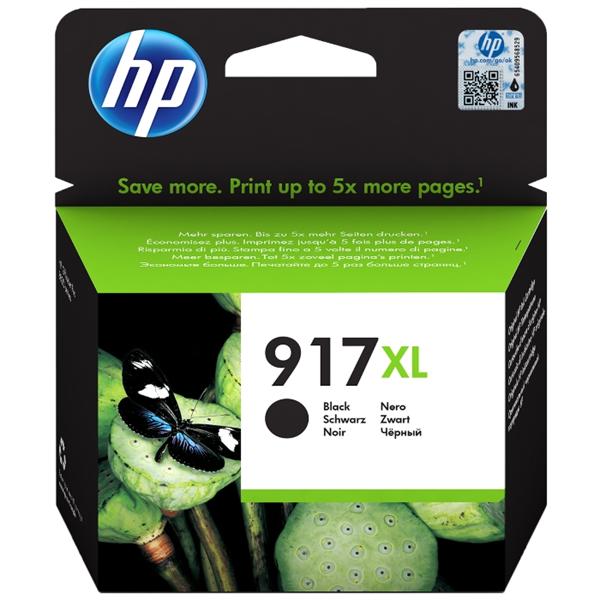  Cartridge HP 917XL для OfficeJet 8013/8023/8025, черный (1500 стр)