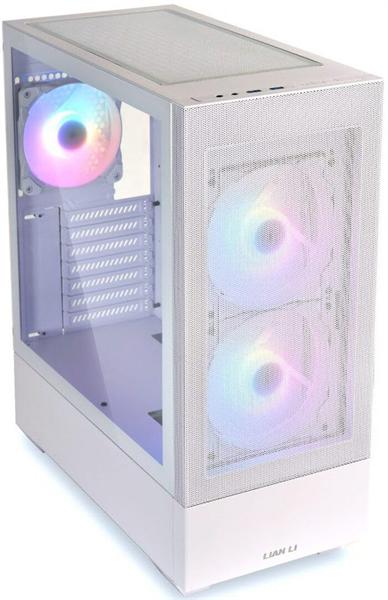 Корпус LIAN LI Lancool 205 Mesh White, Medium Case: ATX, Micro-ATX, Mini-ITX, 2xUSB 3.0, 2xAudio, Included Fans: 2x140mm ARGB PWM, 1x120mm ARGB PWM