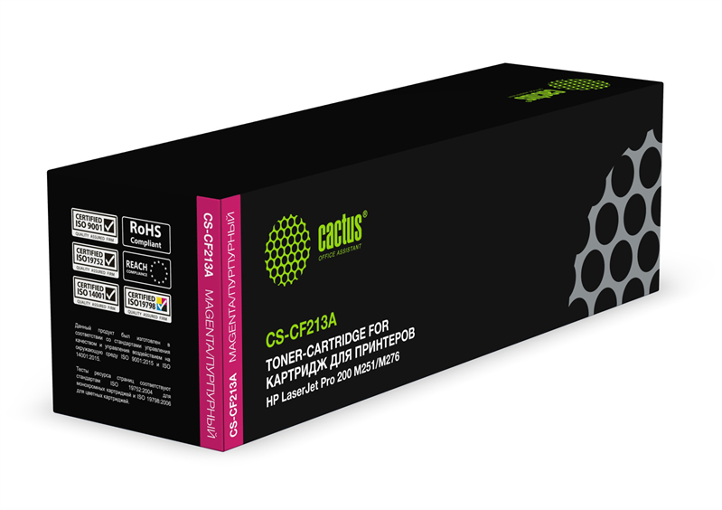 Картридж лазерный Cactus CS-CF213A CF213A пурпурный (1800стр.) для HP LJ Pro 200 M251/M276 Картридж лазерный Cactus CS-CF213A CF213A пурпурный (1800стр.) для HP LJ Pro 200 M251/M276