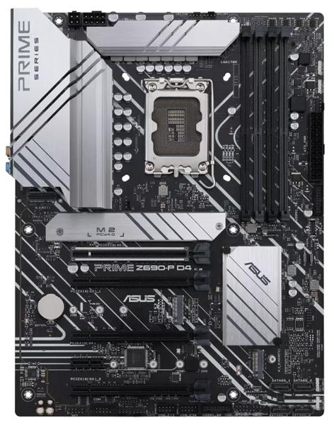 Материнская плата ASUS PRIME Z690-P D4, LGA1700, Z690, 4*DDR4, HDMI+DP, CrossFireX, SATA3 + RAID, Audio, Gb LAN, USB 3.2*8, USB 2.0*6, COM*1 header (w/o cable), ATX ;90MB18P0-M0EAY0