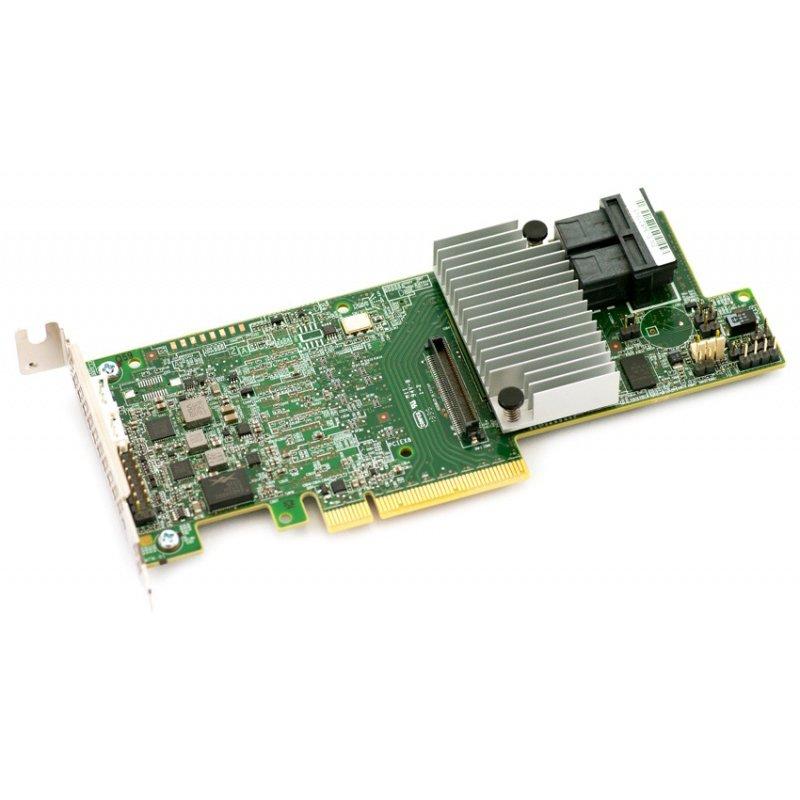 Контроллер Broadcom/LSI 9361-8i (2G) (05-25420-17/LSI00462/03-25420-08C) compatible CVM02(2G), not compatible LSI00418(1GB), (PCI-E 3.0 x8, LP) SGL SAS 12G, RAID 0,1,10,5,6, 8port (2*intSFF8643), 1 year