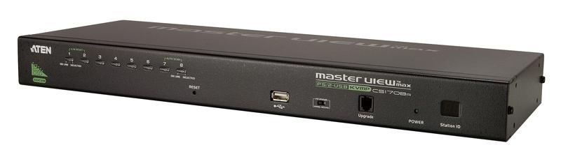 Переключатель электронный ATEN 1-Local/Remote Share Access 8-Port PS/2-USB VGA KVM over IP Switch