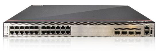 Коммутатор HUAWEI S5736-S24UM4XC base (24*100M/1G Ethernet ports, optional RTU upgrade to 2.5/5/10G, 4*10GE SFP+ ports, 1*expansion slot, PoE++) + Basic Software + 1000W AC