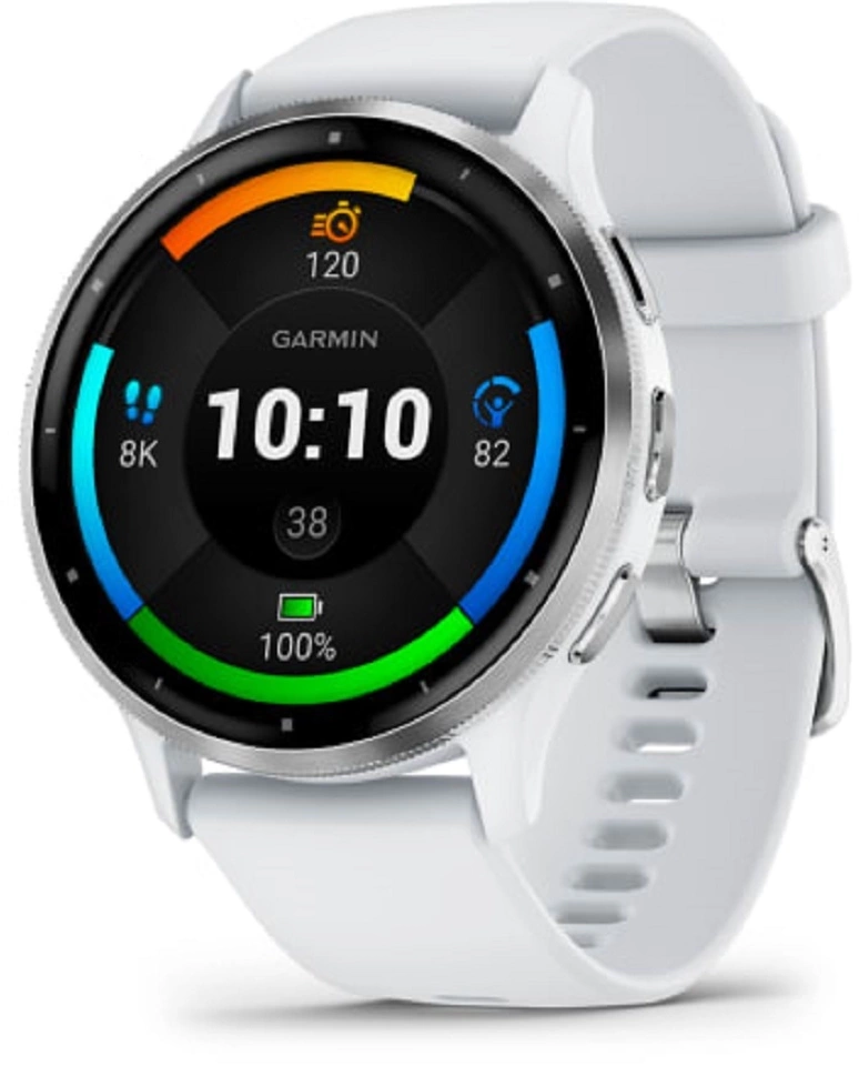 Смарт-часы Garmin Venu 3 45мм 1.4" AMOLED корп.серый/серебристый рем.белый разм.брасл.:135-200мм (010-02784-00) Смарт-часы Garmin Venu 3 45мм 1.4" AMOLED корп.серый/серебристый рем.белый разм.брасл.:135-200мм (010-02784-00)