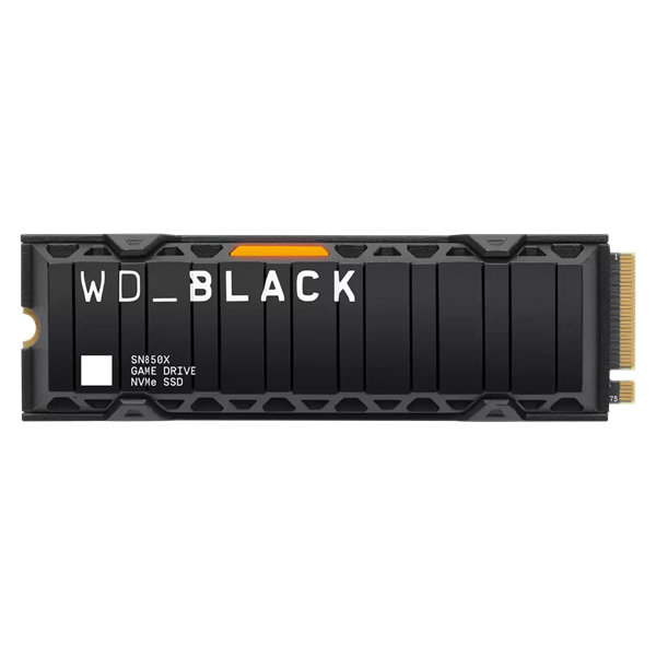 Твердотельный накопитель Western Digital Black SN850X SSD M2.2280 PCIe 4.0 2Tb, 7300MBs/6600MBs, TBW 1200, with heatsink, WDS200T2XHE, 1 year