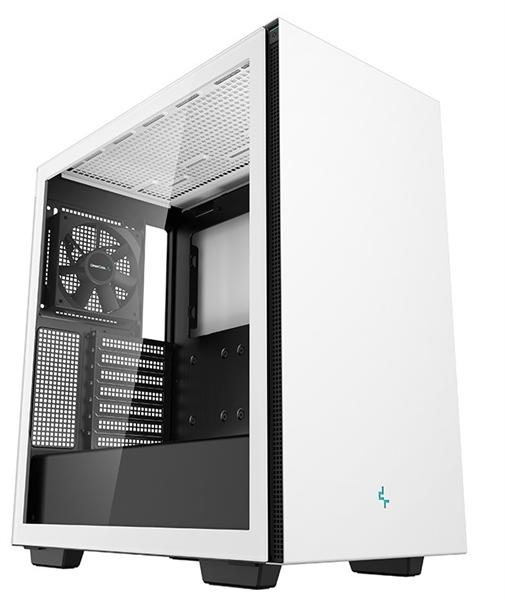 Корпус Deepcool CH510 WH без БП, боковое окно (закаленное стекло), 1x120мм вентилятор сзади, белый, ATX