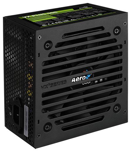 Блок питания Aerocool 500W Retail VX PLUS 500 ATX v2.3 Haswell, fan 12cm, 500mm cable, power cord, 20+4P, 4+4P, PCIe 6+2P x1, PATA x3, SATA x3, FDD