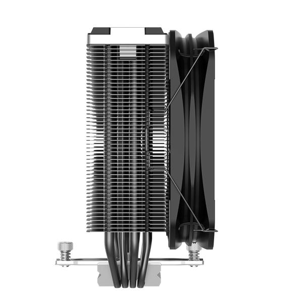 Кулер для процессора PCCooler K4 BK S115X/1200/1700/AM4/AM5 (20 шт/кор, TDP 230W, 130mm PWM FAN, 4 тепловые трубки 6мм, 400-1600RPM, 18-29dBa)