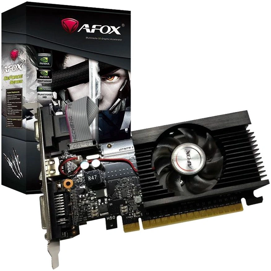 Видеокарта Afox GT710 1GB DDR3 64bit DVI HDMI PASSIVE LP RTL Видеокарта Afox GT710 1GB DDR3 64bit DVI HDMI PASSIVE LP RTL