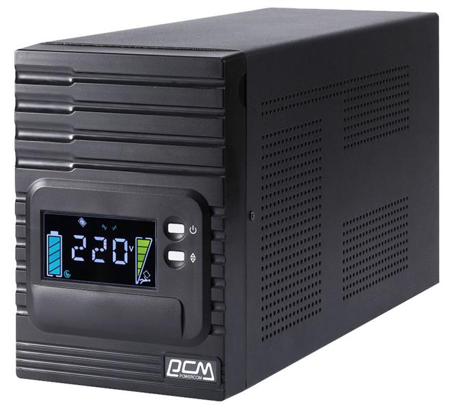 Источник бесперебойного питания Powercom Smart King Pro+ SPT-3000, Line-Interactive, LCD, 3000VA/2400W, Tower, SNMP Slot, black (1152569)