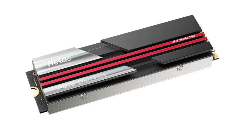 Ssd накопитель Netac SSD NV7000 1TB PCIe 4 x4 M.2 2280 NVMe 3D NAND, R/W up to 7200/5500MB/s, TBW 700TB, with heat sink, 5y wty