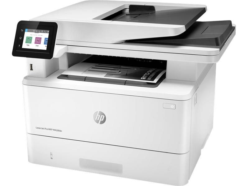 Лазерное многофункциональное устройство HP LaserJet Pro MFP M428fdn RU (p/c/s/f , A4, 38 ppm, 512Mb, Duplex, 2 trays 100+250,ADF 50, USB 2.0/GigEth ,Cartridge 10 000 pages in box,1y warr., repl.  F6W17A )