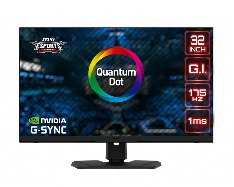 Монитор MSI Optix MPG321QRF QD 32" 16:9 WQHD(2560x1440)IPS, 1ms,1000:1,100M:1,400nit,178/178, 2xHDMI 2.0b, DP 1.4a, USB-C, 3xUSB 3.2 Gen1 Type-A, USB 3.2 Gen1 Type-B, Tilt,Swivel,Height,VESA,175Hz,1y war-ty
